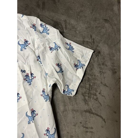 Tipsy Elves Dinosaur‎ Hawaiian Shirt Short Sleeve Button Down Size XL - Picture 5 of 6